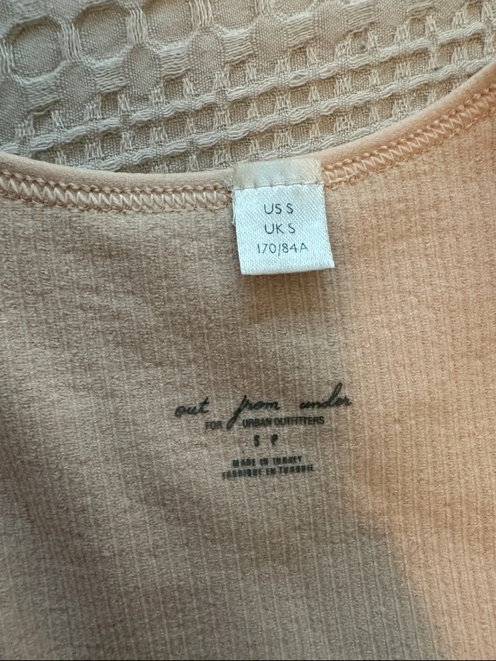 Urban Outfitters Ribbed Deep V Crop Tank in Light Pink - Picture 2 of 5